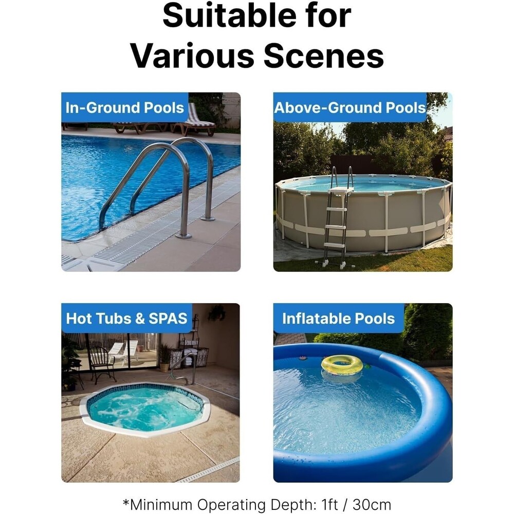 Pool Vacuum for Above Ground Pools inground Pools Rechargeable Handheld Cleane - Picture 3 of 9